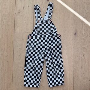 Unisex Checkered Overalls